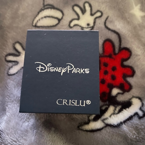 Gold Pendant Necklace with Mickey Mouse Silhouette and Shimmering Stones - Picture 3 of 3